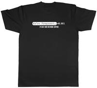 Shopagift We're Pregnant Mens T-Shirt She Is, Just here for Moral Support Tee Black