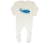 Shopagift Whale Whale Whale Funny Baby Grow Romper Suit Who Do We Have Here Boys Girls White