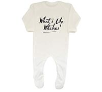 Shopagift What's Up Witches Funny Halloween Baby Romper White