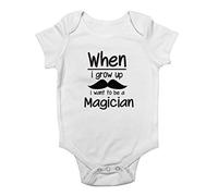 Shopagift When I Grow Up I Want to be a Magician Cute Boys and Girls Baby Vest Bodysuit