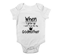 Shopagift When I Grow Up I Want To Be Like My Godmother Baby Grow Vest Bodysuit