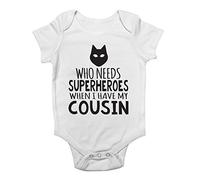 Shopagift Who Needs Superheroes When I Have my Cousin Baby Vest Bodysuit