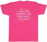 Shopagift Who's That Wonderful Girl? Mens T-Shirt Could she be Any Cuter Tee Pink