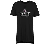 Shopagift Wickedly Wonderful Women's Nightie Halloween Witches Witch Hat Night Shirt Black