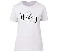 Shopagift Wifey Fitted Womens T-Shirt White