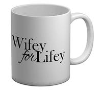 Shopagift Wifey for Lifey White 11oz Large Mug Cup