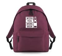 Shopagift Wish You Were Beer Ale Lager Funny Backpack Rucksack 18 Litres Capacity - 42cm x 31cm x 21cm