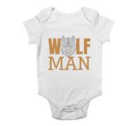 Shopagift Wolf Man Baby Grow Vest Wild Animal Wolves WerewolfBodysuit Boys Girls