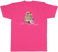 Shopagift World Book Day Mens T-Shirt Just One More Chapter Tee Gift Pink