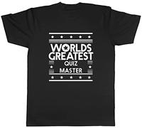 Shopagift Worlds Greatest Quiz Master T-Shirt Black