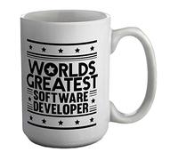 Shopagift Worlds Greatest Software Developer White 15oz Large Mug Cup