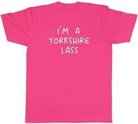 Shopagift Yorkshire Day Mens T-Shirt I'm a Yorkshire Lass Tee Gift Pink