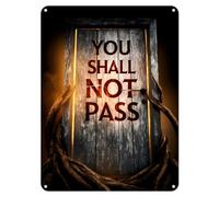 Shopagift You Shall Not Pass Metal Poster Wall Tin Sign Man Cave Shed Bar Bedroom Home Kitchen - A4