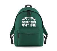 Shopagift Youngest Child The Rules Don't Apply to Me Backpack Rucksack 18 Litres Capacity - 42cm x 31cm x 21cm