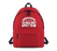 Shopagift Youngest Child The Rules Don't Apply to Me Backpack Rucksack 18 Litres Capacity - 42cm x 31cm x 21cm