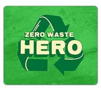 Shopagift Zero Waste Hero Mouse Mat Pad Eco Friendly Recycle Reuse 24cm x 19cm