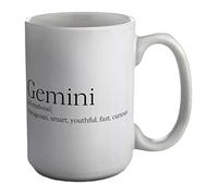 Shopagift Zodiac Definition Gemini White 15oz Large Mug Gift Cup