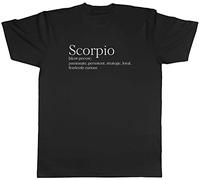 Shopagift Zodiac Definition Scorpio T-Shirt Gift Black