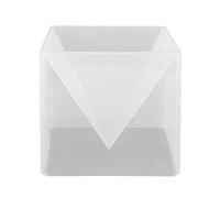 SHOPANTS Super Large Pyramid Silicone Mold, 15cm DIY Epoxy Resin Craft Jewelry Silicone Mold, Full Triangle + Plastic Bracket Box for Plaster, Wax, Soaps