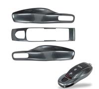 Shopauto 3-Piece Painted Key Fob Shell Cover Replacement - Compatible with Porsche Key Fob, MK1 ( Agate Grey )