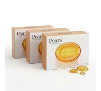 SHOPCIENTY Pears Transparent Soap Bars Pure & Gentle with Natural Oils - Glycerin Soap for Face & Body, All Skin Types - 125g Bars, Pack of 3 + Shopcienty Magnet