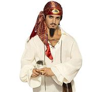 shoperama Headscarf with 3rd Eye Symbol for Fortune Teller Pirate and Gypsy Costume Accessory Cloth