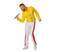 shoperama King Freddie Deluxe Men's Costume Rockstar Jacket and Trousers Mercury Freddy Singer, Top Quality, Size: 56