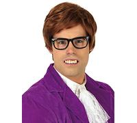 shoperama Leaning Yellow Austin Powers Nerd Teeth with Topping Costume Accessory Fake Bit Nerd