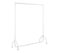 Shopfitting Warehouse Extra Height Heavy Duty Clothes Rail Garment Rack Steel White 6ft wide