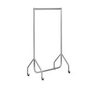 Shopfitting Warehouse Heavy Duty Clothes Rail Garment Rack Steel Silver 3ft wide