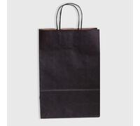 Shopfittings Display Paper Carrier Bags, Assorted Colors, Twisted Handle, Pack of 25, Uncoated Finish (Black, 45x49+15cm)
