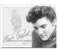 ShopForAllYou Vintage Decor Signs Elvis Metal Tin Sign Sun Never Sets The King of Rock N Roll Home Wall Decor New