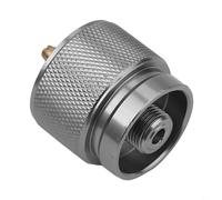 Shophubio 1 lb Propane Tank Adapter for Camping Stove, Gas Cylinder Coupler with Flat Valve Connector, Aluminum Alloy & Copper Canister Regulator for Out