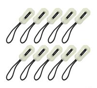Shophubio 10 Pack Luminous Zipper Pulls for Backpacks, Glow in the Dark For Zip Extension for Jackets Tents Keys, Anti-Lost Zipper Tags with For Durable Design(TYPE 1)