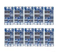 Shophubio 10PCS 2S 7.4V 10A Lithium Battery Charge Protection Board with Balancing and Equalizing Function for Li-ion or Li-Polymer Cells