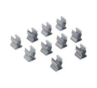 Shophubio 10Pcs Spring Terry Clips, Heavy Duty Open Type Spring Steel Tool Clips for Secure Tool Storage, Broom, Rake, Brush and Pipe Holders(6mm)