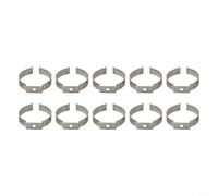 Shophubio 10Pcs Spring Terry Clips, Heavy Duty Open Type Spring Steel Tool Clips for Secure Tool Storage, Broom, Rake, Brush and Pipe Holders(52MM)
