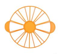 Shophubio 12 Portion Cake Slicer Divider Disc for Even Cutting, Dual-Sided Baking Tool with Portion Control for Party Dessert Serving, Green or Orange Color Options(Orange)