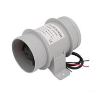 Shophubio 12V DC Inline Blower Fan 3 Inch For Yacht Marine Air Circulation, Compact Silent Airflow With Erosion-Resistant Housing, 145 CFM High Volume
