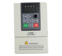 Shophubio 2.2KW VFD Variable Frequency Drive 220V Input 380V Output AC Converter with IP20 Protection for Industrial Machinery and Motor Control