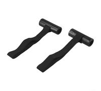 Shophubio 2 Pcs Under Hood Quick Loop Straps for Canoe Boat Tie Down - Roof Rack Anchor Points with Heavy Duty Nylon Webbing, 8.3 Inch, Black