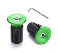 Shophubio 24mm Aluminum Alloy Handlebar End Cap - Mountain For Bike Handlebar Cover, Cycling Handlebar Protector & For Bike Handlebar Accessory, Black/Red/Gold/Green(Green (with wrench))