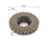 Shophubio 4 Inch Flap Wheel Polishing Disc with Nylon Fiber - Buffing Wheel for Angle Grinder, Self-Sharpening Flexible Scouring Pad, Metal & Stainless Steel(D)