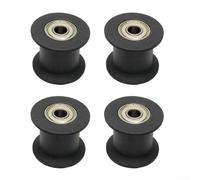 Shophubio 4-Pack Rowing Machine Pulley Wheel Set: 39mm OD Belt Guide Pulley with 608ZZ Bearing, Nylon-Metal For, Compatible with Abdominal Machines