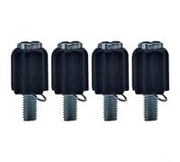 Shophubio 4pcs M5 Thread Fine Adjustment Screw for Brake and Derailleur Cable Adjuster - Stainless Steel Downtube Shift Cable Stop Compatible with