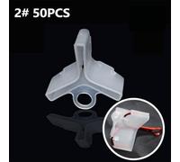 Shophubio 50 Pcs Fishing Treble Hooks Cover with Safety Protectors - 5 Different Sizes, For Durable Polyethylene Hook Case for Outdoor Fishing Gear Storage(2#)