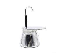 Shophubio 50ml Stainless Steel Moka Pot, Single-Spout Espresso Coffee Maker for Home or Office Use, Compact and For Easy-to-Clean Hand-Pour Brewing Tool