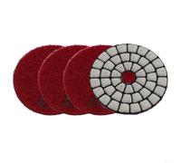 Shophubio 50mm (2 Inch) Wet and Dry Sanding Disc Set for Granite, Marble, Quartzite, Glass & Stone - Flexible Resin-Bond Polishing Pad, 4-Piece, 50# to 400#(4PCS Grit 400)