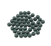 Shophubio 50pcs Soft Rubber Carp Fishing Beads - Floating Shock Absorbing Buffer Beads, Round Rig Beads for Carp Angling (6mm and 8mm Assorted)(Green 8mm)