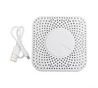 Shophubio 6 in 1 Air Quality for Home with PM2.5 and Detection, for Humidity Sensor, Voice Control and Wall Mountable(B)
